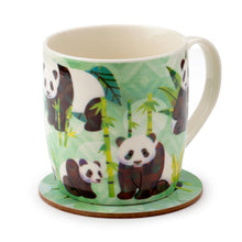 Load image into Gallery viewer, Panda Gift -Porcelain Mug & Coaster Set