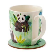 Load image into Gallery viewer, Panda Gift -Porcelain Mug & Coaster Set