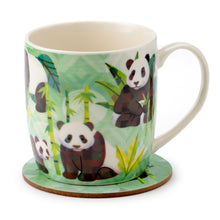 Load image into Gallery viewer, Panda Gift -Porcelain Mug & Coaster Set