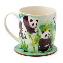 Load image into Gallery viewer, Panda Gift -Porcelain Mug & Coaster Set