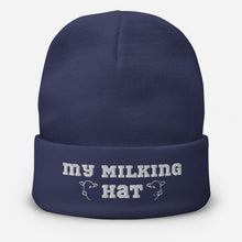 Load image into Gallery viewer, Farmers Gift -Winter Warm, Embroidered Hat for Dairy Farmers