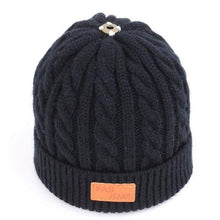 Load image into Gallery viewer, Children's winter knitted hats heavy knit with or without bobble great choice of colours-J and p hats -