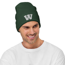 Load image into Gallery viewer, W Hat - Embroidered Beanie - j and p hats