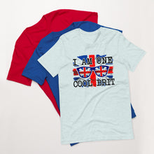 Load image into Gallery viewer, Brit t-shirt ,Union Jack cool brt t-shirt ,custom jubilee celebration t-shirt | j and p hats