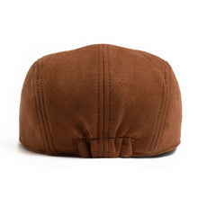 Load image into Gallery viewer, Mens Flat Cap - Winter suede style cap