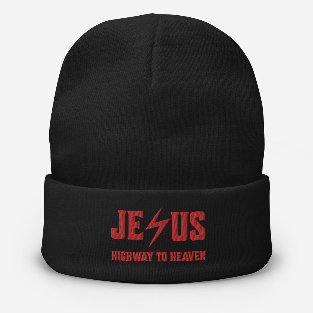 Jesus Religious Gift:Embroidered  Beanie 