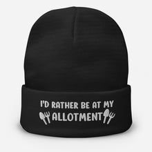 Load image into Gallery viewer, Gardening Gifts - I’d rather be at my allotment Beanie Hat 