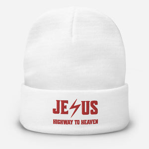 Jesus Religious Gift:Embroidered  Beanie