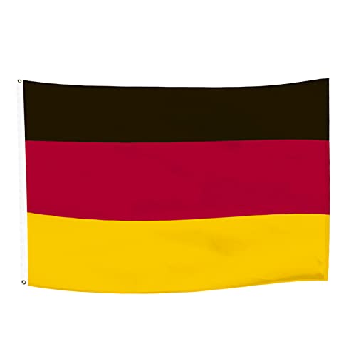 5x3Ft German Flag, Durable Germany Flag with 2 Metal Eyelets Used Indoor and Outdoor, Bright Color Germany National Flag Decorated in Sporting Events, Parties, Parade