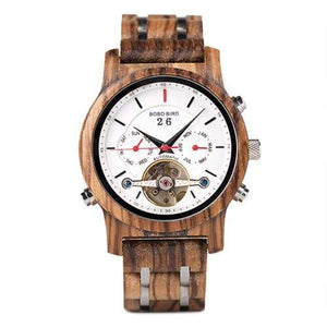 Automatic Mechanical Watches Men Wooden Luxury watch-J and p hats -