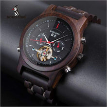 Load image into Gallery viewer, Automatic Mechanical Watches Men Wooden Luxury watch-J and p hats -