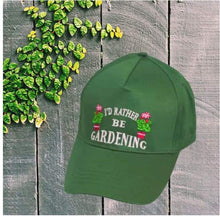 Load image into Gallery viewer, I d rather be gardening baseball cap one size fits all-J and p hats -