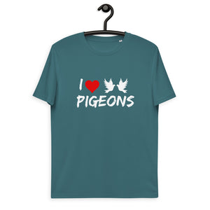 I ❤️Pigeons Funny Slogan T SHIRT | j and p hats