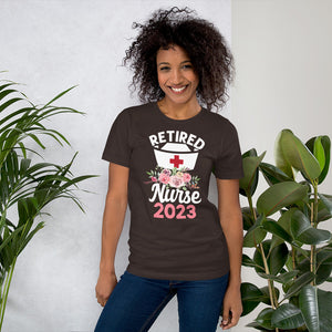 Nurse Retirement Gift  2023 T-Shirt | j and p hats 