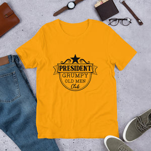 Grumpy Old Man Club Funny Logo T Shirt - retired t shirt | Jandp hats 