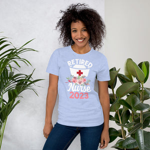 Nurse Retirement Gift  2023 T-Shirt | j and p hats 