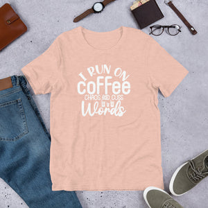 i run on coffee and cuss words Shirt | j and p hats 