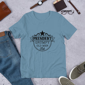 Grumpy Old Man Club Funny Logo T Shirt - retired t shirt | Jandp hats 