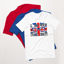 Load image into Gallery viewer, Brit t-shirt ,Union Jack cool brt t-shirt ,custom jubilee celebration t-shirt | j and p hats 